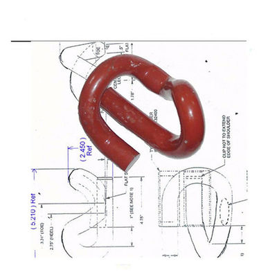60 Si2mn Elastic Rail Clip 55Si2Mn Material OEM ODM Black Color