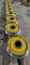 EN 10204 عجلات قطرها 640 مم لشاحنة السكك الحديدية باللون الأصفر