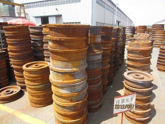 عجلات السكك الحديدية الصلب صب الرمل ، 500mm قطار عجلات السيارة بالكهرباء السطح