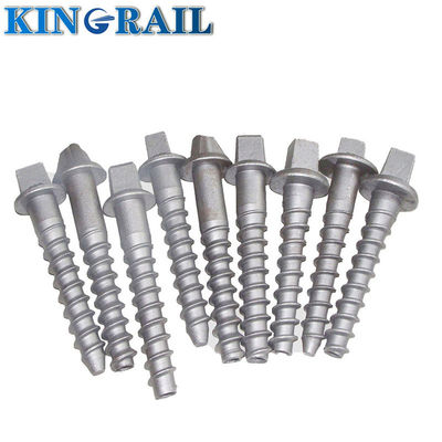 SS25 SS35 SS36 برغي سكك حديدية سبايك 24 * 150 إلى 270 مم درجة 5.6 8.8 مزيت عادي أو سطح إنهاء HDP